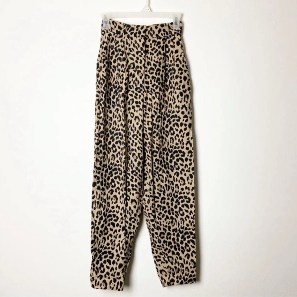 & OTHER STORIES • Leopard Tapered Trouser Stockholm Atelier Size 2